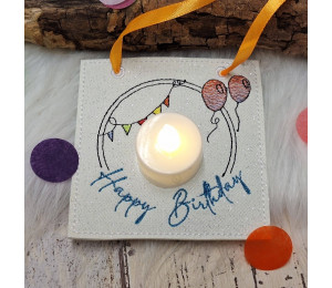 ADVENTSKALENDER 21. Dezember - Stickserie - ITH Kerzenteppich Tasche